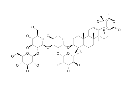 #14;ILEKUDINOSIDE-G;3-O-BETA-D-GLUCOPYRANOSYL-(1->2)-BETA-D-GLUCOPYRANOSYL-[ALPHA-L-RHAMNOPYRANOSYL-(1->2)]-ALPHA-L-ARABINOPYRANOSYL-3-BETA,19-ALPHA-DIHYDROXY