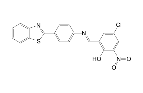 2-[4-(5-chloro-3-nitrosalicylideneamino)phenyl]benzothiazole