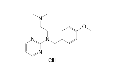 2-{[2-(dimethylamino)ethyl](p-methoxybenzyl)amino]pyridine, monohydrochloride