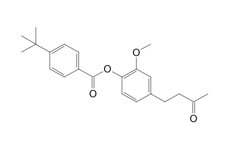 4-(4-hydroxy-3-methoxyphenyl)-2-butanone, p-tert-butylbenzoate (ester)