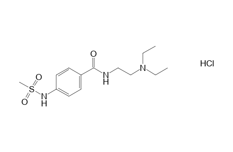 N-[2-(diethylamino)ethyl]-p-(methylsulfonamido)benzamide, monohydrochloride