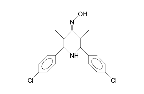 2,6-DI-(PARA-CHLORPHENYL)-3,5-DIMETHYL-PIPERIDIN-4-ONE-OXIME
