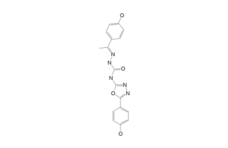 N(1)-[5-(4-HYDROXYPHENYL)-1,3,4-OXADIAZOL-2-YL]-N(4)-[1-(4-HYDROXYPHENYL)-ETHANONE]-SEMICARBAZONE