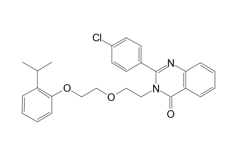 2-(4-chlorophenyl)-3-{2-[2-(2-isopropylphenoxy)ethoxy]ethyl}-4(3H)-quinazolinone