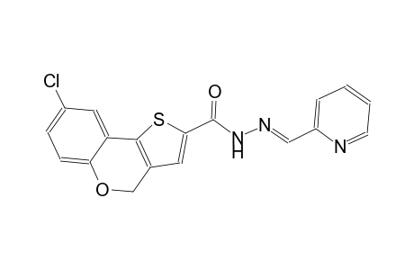 8-chloro-N'-[(E)-2-pyridinylmethylidene]-4H-thieno[3,2-c]chromene-2-carbohydrazide