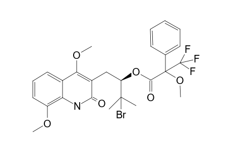 (-)-(R)-trans-3-(3'-bromo-2'-(2''-methoxy-2''-phenyl-2''-trifluoromethylacetoxy)-3'-methylbutyl]-4,8-dimethoxy-2-quinoline