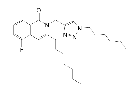 5-Fluoro-3-n-heptyl-2-[(1-n-hexyl-1H-1,2,3-triazol-4-yl)methyl]isoquinolin-1(2H)-one