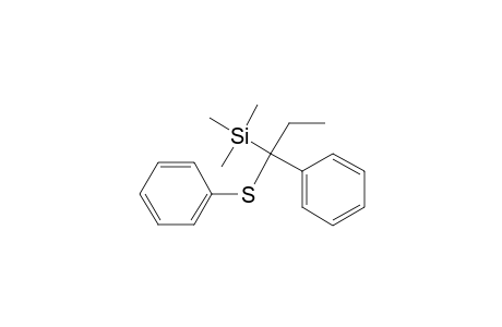 Silane, trimethyl[1-phenyl-1-(phenylthio)propyl]-