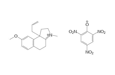9b-allyl-8-methoxy-3-methyl-2,4,5,9b-tetrahydro-1H-benz[e]indolium picrate