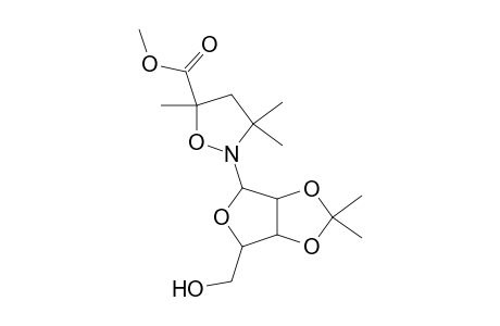 2-(2,2-dimethyl-6-methylol-3a,4,6,6a-tetrahydrofuro[3,4-d][1,3]dioxol-4-yl)-3,3,5-trimethyl-isoxazolidine-5-carboxylic acid methyl ester