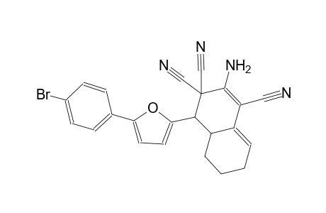 2-Amino-4-[5-(4-bromophenyl)-2-furanyl]-4a,5,6,7-tetrahydro-4H-naphthalene-1,3,3-tricarbonitrile