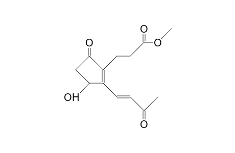 3-[3-hydroxy-5-keto-2-[(E)-3-ketobut-1-enyl]-1-cyclopentenyl]propionic acid methyl ester