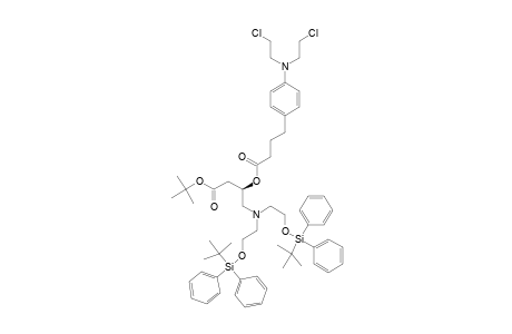 (R)-TERT.-BUTYL-3-(4-[4-[BIS-(2-CHLOROETHYL)-AMINO]-PHENYL]-BUTYRYLOXY)-4-[N,N-BIS-(2-TERT.-BUTYLDIPHENYLSILYLOXYETHYL)-AMINO]-BUTYRATE