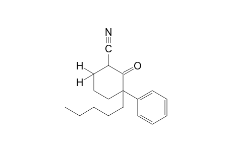 2-oxo-3-pentyl-3-phenylcyclohexanecarbonitrile