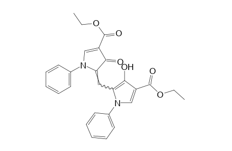 5-[(4-carboxy-3-hydroxy-1-phenylpyrrol-2-yl)methylene]-4-oxo-1-phenyl-2-pyrroline-3-carboxylic acid, diethyl ester