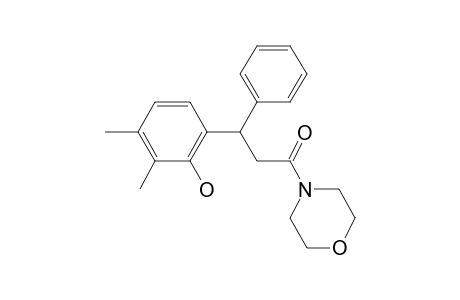 1-Propanone, 3-(2-hydroxy-3,4-dimethylphenyl)-1-(4-morpholyl)-3-phenyl-