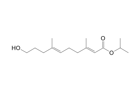 Isopropyl 3,7-dimethyl-10-hydroxy-2E,6E-decadienoate