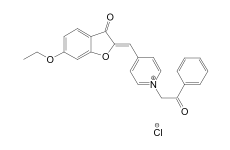 (Z)-4-((6-Ethoxy-3-oxobenzofuran-2(3H)-ylidene)methyl)-1-(2-oxo-2-phenylethyl)pyridinium chloride