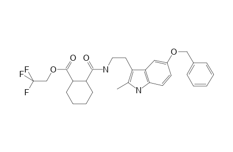 2,2,2-trifluoroethyl 2-[2-(2-methyl-5-phenylmethoxy-1H-indol-3-yl)ethylcarbamoyl]cyclohexane-1-carboxylate