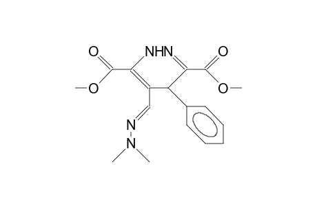 3,6-Dicarbomethoxy-1,4-dihydro-4-phenyl-pyridazine-5-carboxaldehyde N,N-dimethyl-hydrazone