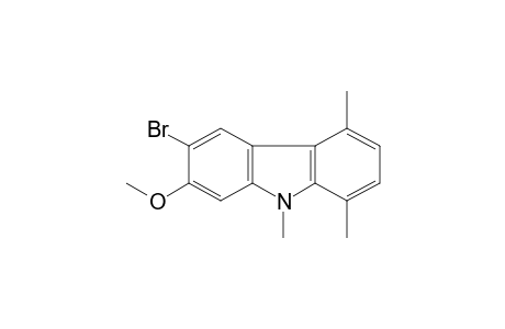 6-bromo-7-methoxy-1,4,9-trimethylcarbazole