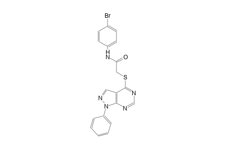 N-(4-bromophenyl)-2-[(1-phenyl-1H-pyrazolo[3,4-d]pyrimidin-4-yl)sulfanyl]acetamide