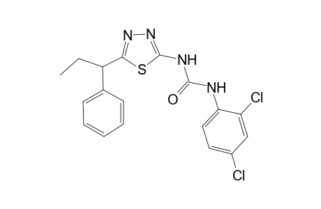 N-(2,4-dichlorophenyl)-N'-[5-(1-phenylpropyl)-1,3,4-thiadiazol-2-yl]urea