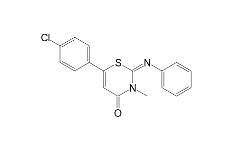 3-Methyl-2-phenylimino-2,3-dihydro-4-oxo-6-(4'-chlorophenyl)-4H-1,3-thiazine