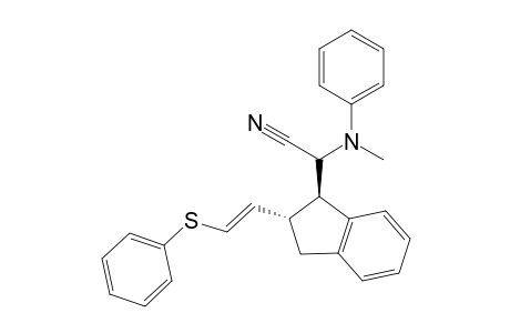 trans-2-(2,3-Dihydro-2-(2-phenylsulfanylvinyl)-1H-indan-1-yl)-2-(N-methylanilino)acetonitrile isomer