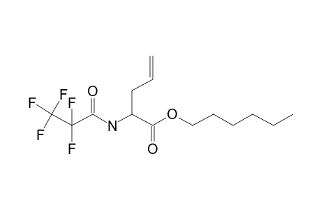 L-Allylglycine, N-pentafluoropropionyl-, hexyl ester