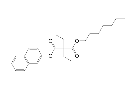 Diethylmalonic acid, heptyl 2-naphthyl ester