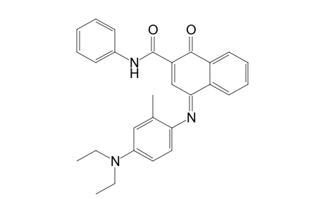 4-{[4-(diethylamino)-o-tolyl]imino}-1,4-dihydro-1-oxo-2-naphthalenecarboxanilide