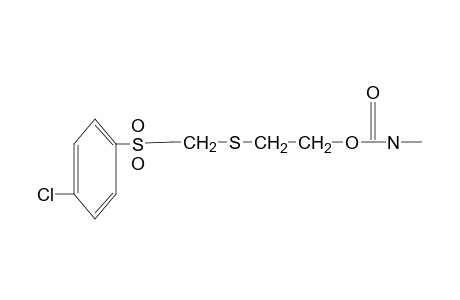 2-{{2-[(p-chlorophenyl)sulfonyl]ethyl}thio}ethanol, methylcarbamate