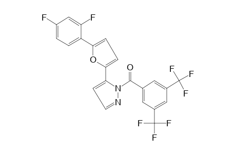1-[3,5-bis(trifluoromethyl)benzoyl]-5-[5-(2,4-difluorophenyl)-2-furyl] pyrazole