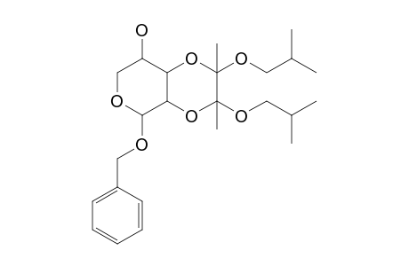 2-Benzyloxy-8,9-diisobutyloxy-8,9-dimethyl-3,7,10-trioxabicyclo[4.4.0]decane-5-ol