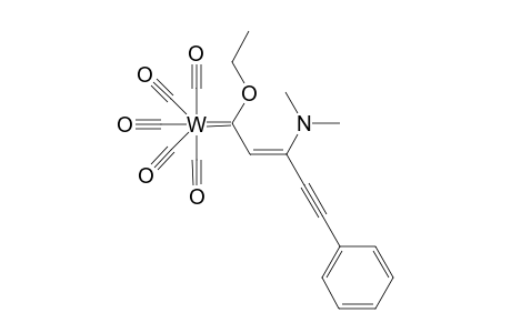 (3E/3Z)-4-Dimethylamino-2-ethoxy-6-phenyl-1-pentacarbonyltungsta-1,3-hexadien-5-yne