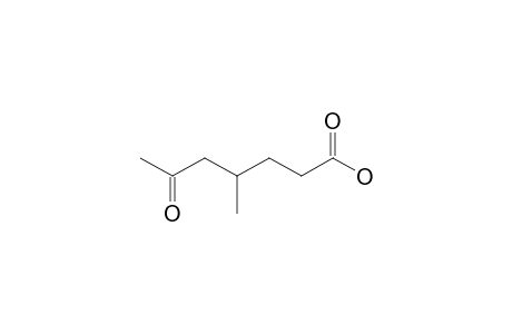 4-Methyl-6-oxidanylidene-heptanoic acid