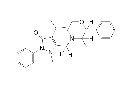 4-isopropyl-2-methyl-3-[(3-methyl-2-phenylmorpholino)methyl]-1-phenyl-3-pyrazolin-5-one