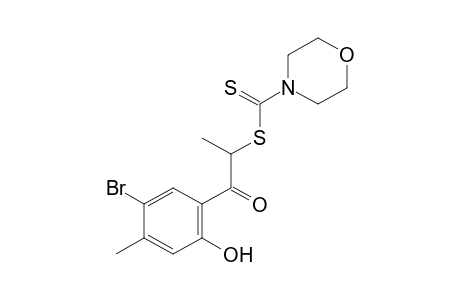 5'-bromo-2'-hydroxy-2-mercapto-4'-methylpropiophenone, 2-(4-morpholinecarbodithioate)