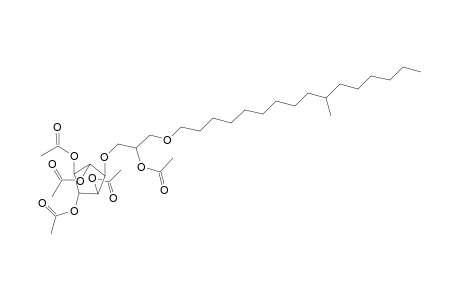 1-O-(2',3',4',5',-Tetraacetoxycyclopentyl)-2-O-acetyl-3-O-(10'-methylhexadecyl)glycerol