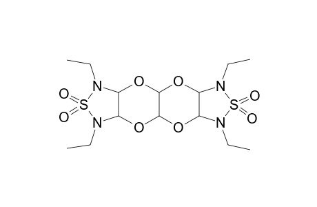 1,3,6,8-tetraethyldecahydro[1,2,5]thiadiazolo[3'',4'':5',6'][1,4]dioxino[2',3':5,6][1,4]dioxino[2,3-c][1,2,5]thiadiazole 2,2,7,7-tetraoxide