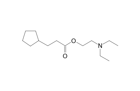 3-Cyclopentylpropionic acid, 2-diethylaminoethyl ester