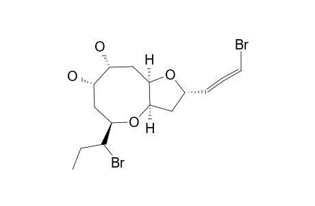 LAURENDECUMALLENE_B;4:7,6:12-BISEPOXY-9,10-DIOL-1,13-DIBROMOPENTADECA-1,2-DIENE