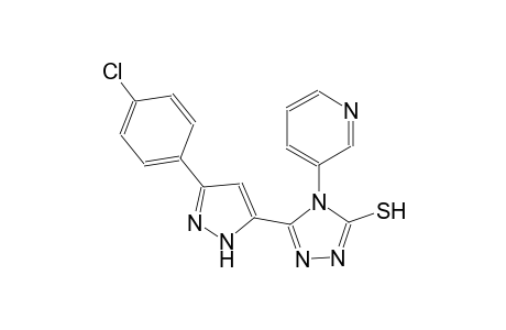 4H-1,2,4-triazole-3-thiol, 5-[3-(4-chlorophenyl)-1H-pyrazol-5-yl]-4-(3-pyridinyl)-