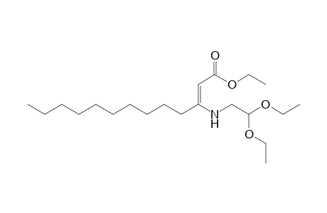 Ethyl 3-[(2,2-diethoxyethyl)amino]tridec-2-enoate