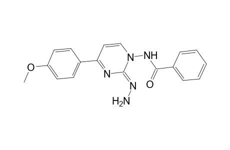 N-[(2E)-2-Hydrazono-4-(4-methoxyphenyl)pyrimidinyl]benzamide