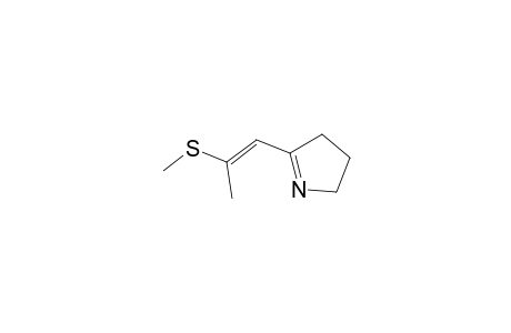2H-Pyrrole, 3,4-dihydro-5-[2-(methylthio)-1-propenyl]-