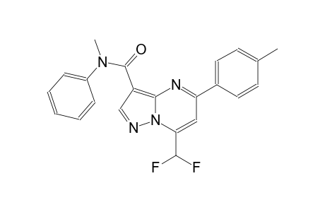 7-(difluoromethyl)-N-methyl-5-(4-methylphenyl)-N-phenylpyrazolo[1,5-a]pyrimidine-3-carboxamide