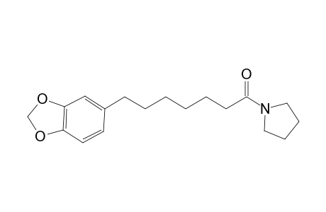 pa-B7:0 [5-(3,4-Methylenedioxyphenyl)heptylpyrrolidinamide]