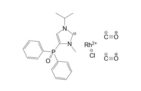 [1-Isopropyl-3-methyl-4-(diphenylphosphinoyl)imidazol-2-ylidene]-[dicarbonyl]chlororhodium(I)